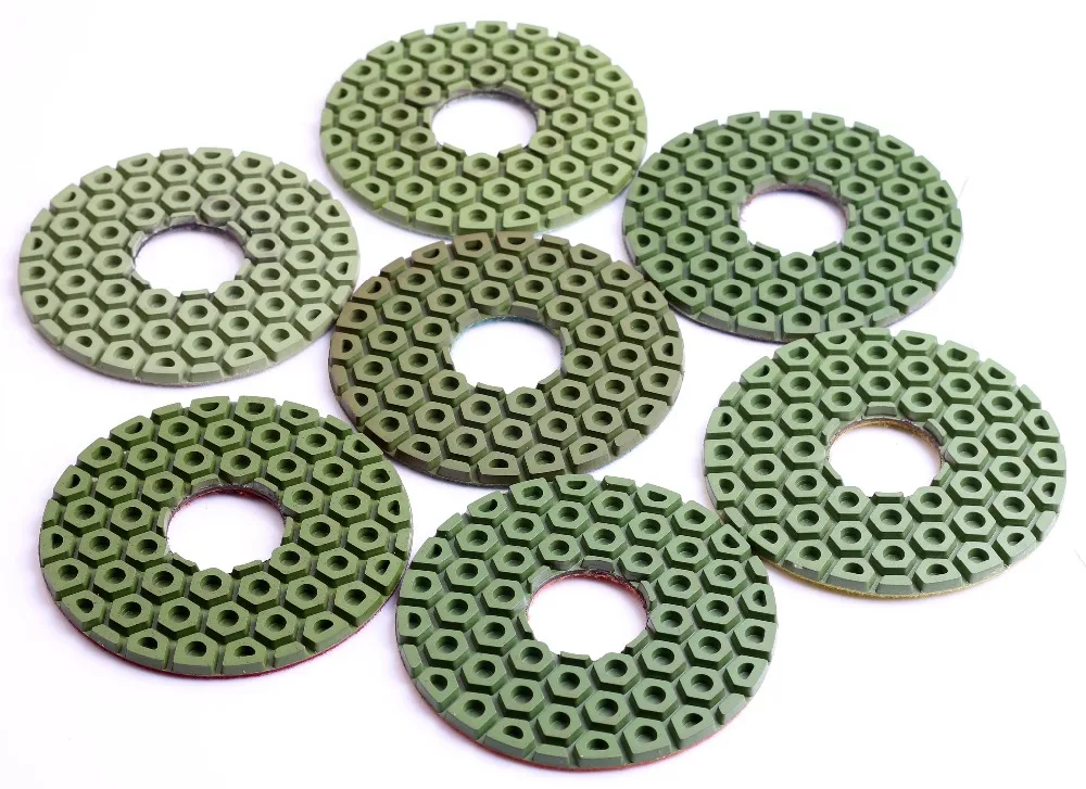 Tablete d125mm (5 polegadas) almofadas de polimento de borda de diamante para granito e mármore