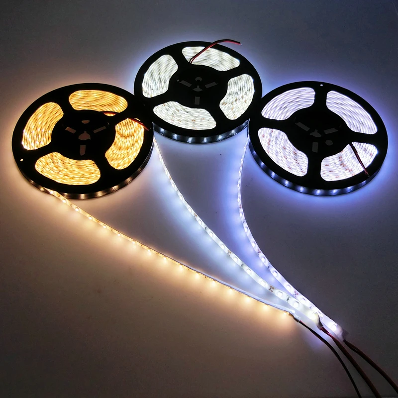 5M 5630 60leds/m Led Strip DC12V 300leds Flexible Led Tape Light  White/Warm White/Red/Blue Waterproof/Not Waterproof IP30/IP65