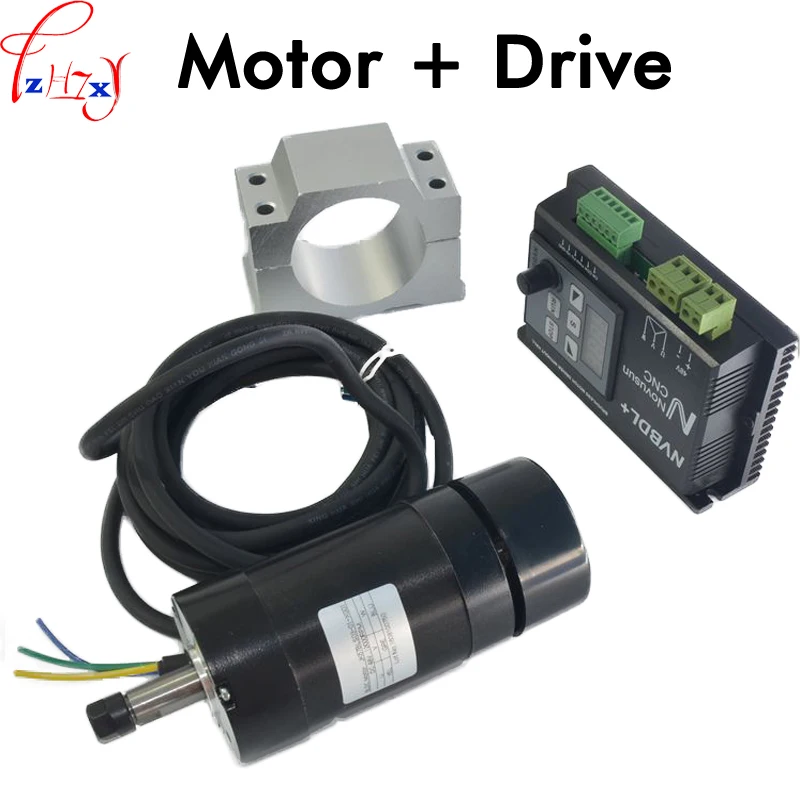 New engraving machine brushless spindle motor + drive kit,engraver brushless motor driver 400W 48VDC 1PC