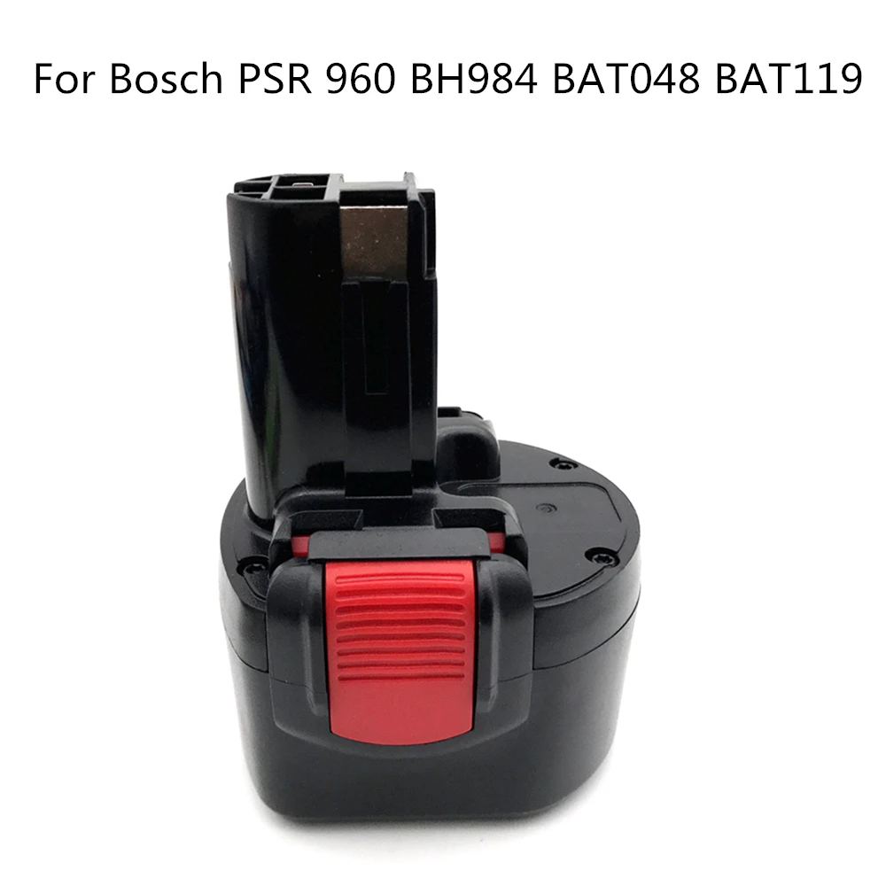 BAT048 9.6V 2000mAh Ni-CD Rechargeable Battery Power Tools Battery for Bosch PSR 960 BH984 BAT048 BAT119