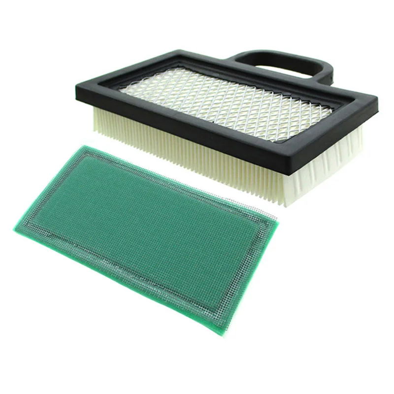 XLJOY Air Filter Set For Briggs & Stratton 405700-407700 for 18 thru 22 HP Intek V-twin engines John Deere D140 and Z425