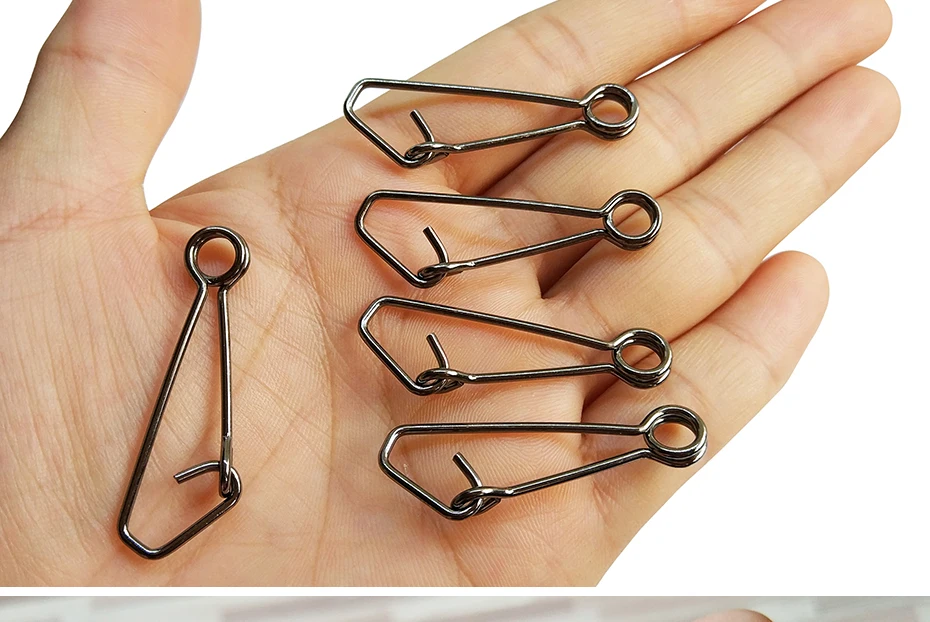 INFOF F6003-EINE 1000 stücke Süchtig Snap Pin Edelstahl SteelSafety Snaps Angeln Barrel Swivel Zubehör Stecker Tackle 0 # zu 7 # – Detail 7
