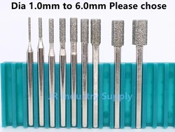 Jrealmer 10 teile/schachtel BM-A Zylinder Diamant Grate bits Dremel Burr Rotary Werkzeug Schleifen Kopf Gravur Ätzen Schleif werkzeug