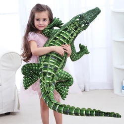 105-200cm Stuffed Animal Large Size Alligator Plush Toy Simulation Crocodile Dolls Kawaii Ceative Pillow for Children Xmas Gifts