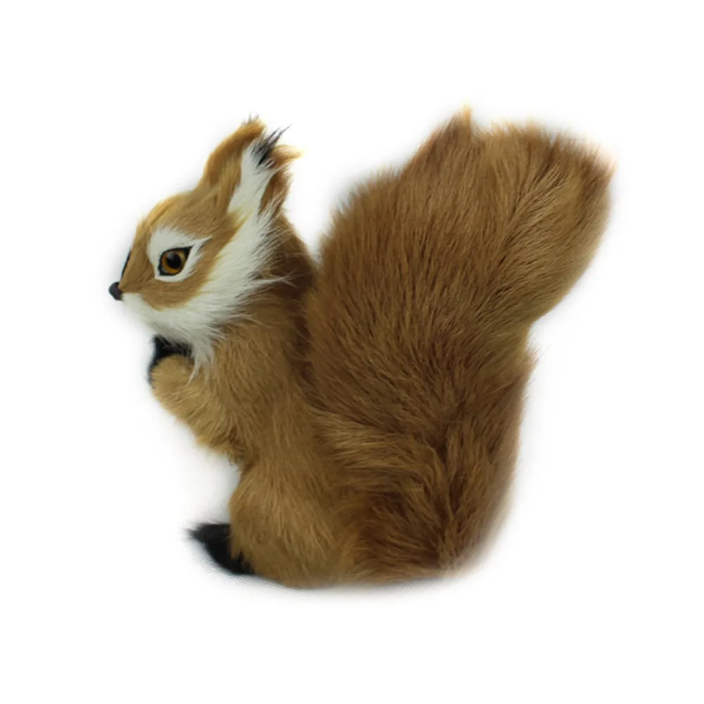 

8*7cm Mini Animal Plush Toys Simulation Cute Squirrel Stuffed Kids Toys Decorations Birthday Gift Anti-wrinkle Pillow For Child