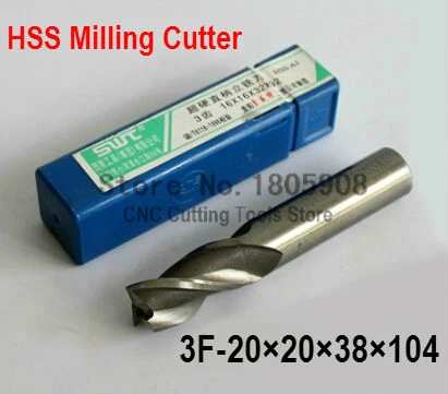 

2pcs 20MM 3 Flute HSS & Aluminium End Mill Cutter CNC Bit Milling Machinery tools Cutting tools.Lathe Tool