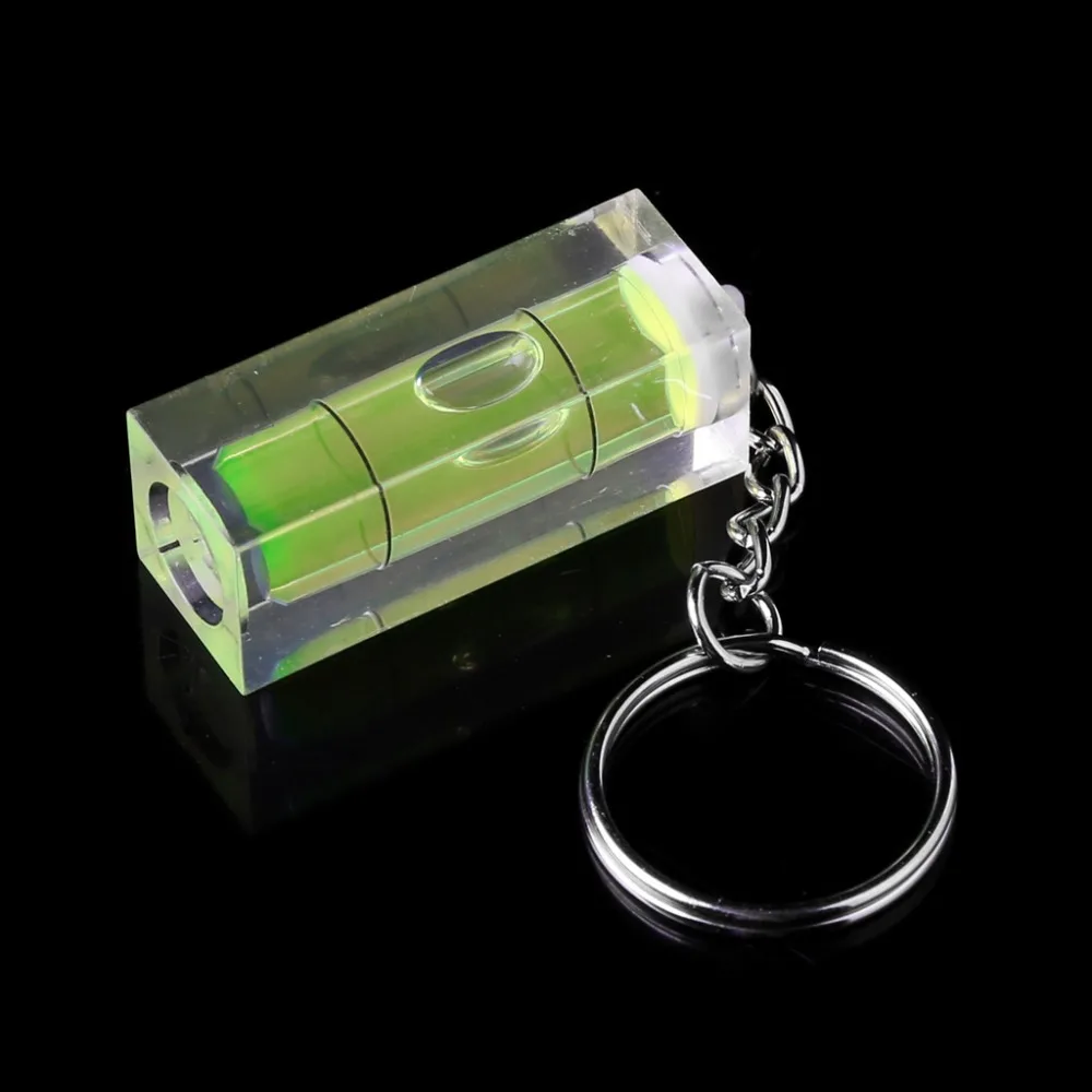 Mini Professional Square Spirit Level for Key Ring for Key Chain Tool Gadget Fit For Photo Wall Hanging TV