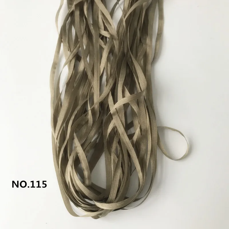 Pure Silk Ribbon for Embroidery Designs, 100% Silk, Solid Color, Soft Hand Feel, Free Shipping, 4mm, 10MTS to 50MTS/Roll