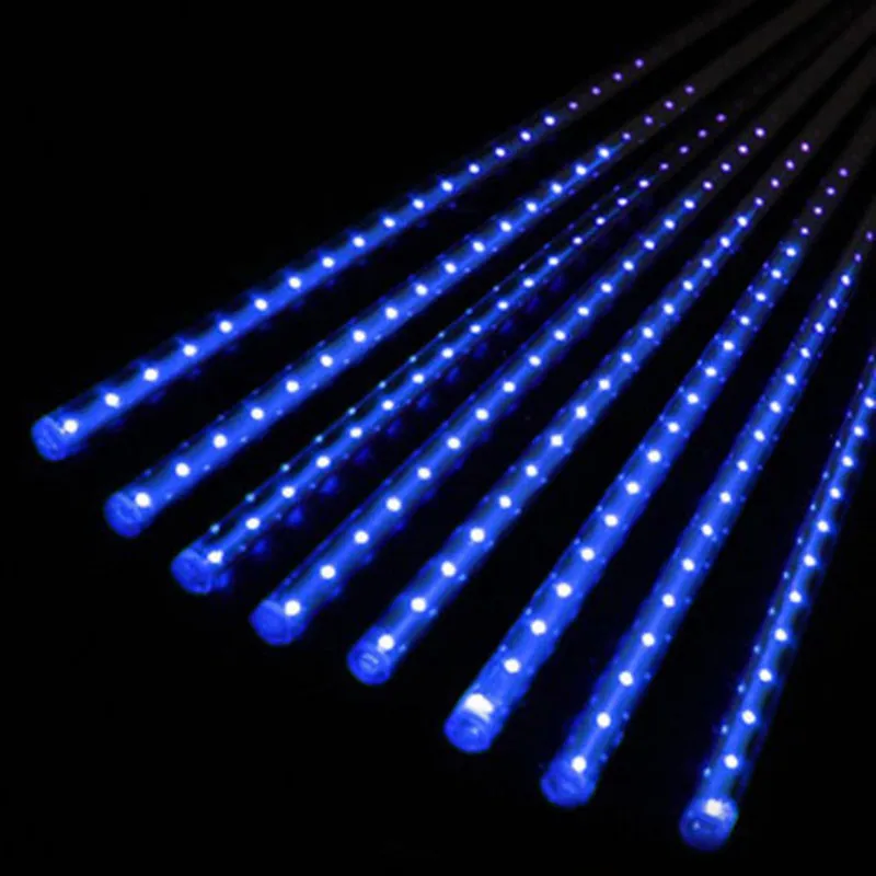 30cm 144 LED/ 50cm 240LED Light Meteor Shower Falling Rain Drop Snow Fall Xmas String Lights,Outdoor tree ,8tubes/set
