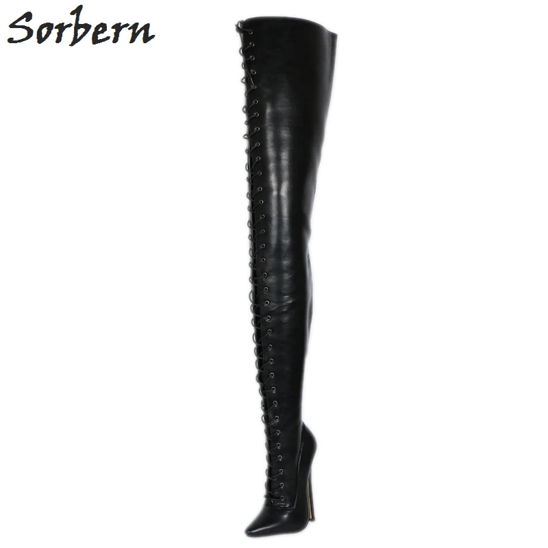 Sorbern Personalized 85Cm Long Boot Women Crotch High Booty Alternative 18Cm High Heel Defiant Footwear Shoes For Crossdressers