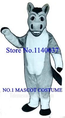 

mascot Light GREY Denny Donkey Mascot Costume high quality donkey theme anime cosplay costume carnival costumes fancy dress