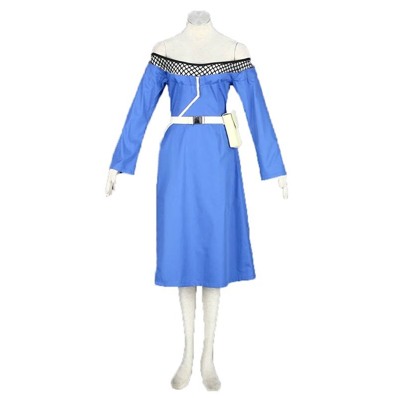 

Terumi Mei Mizukage cosplay blue dress costume set 11