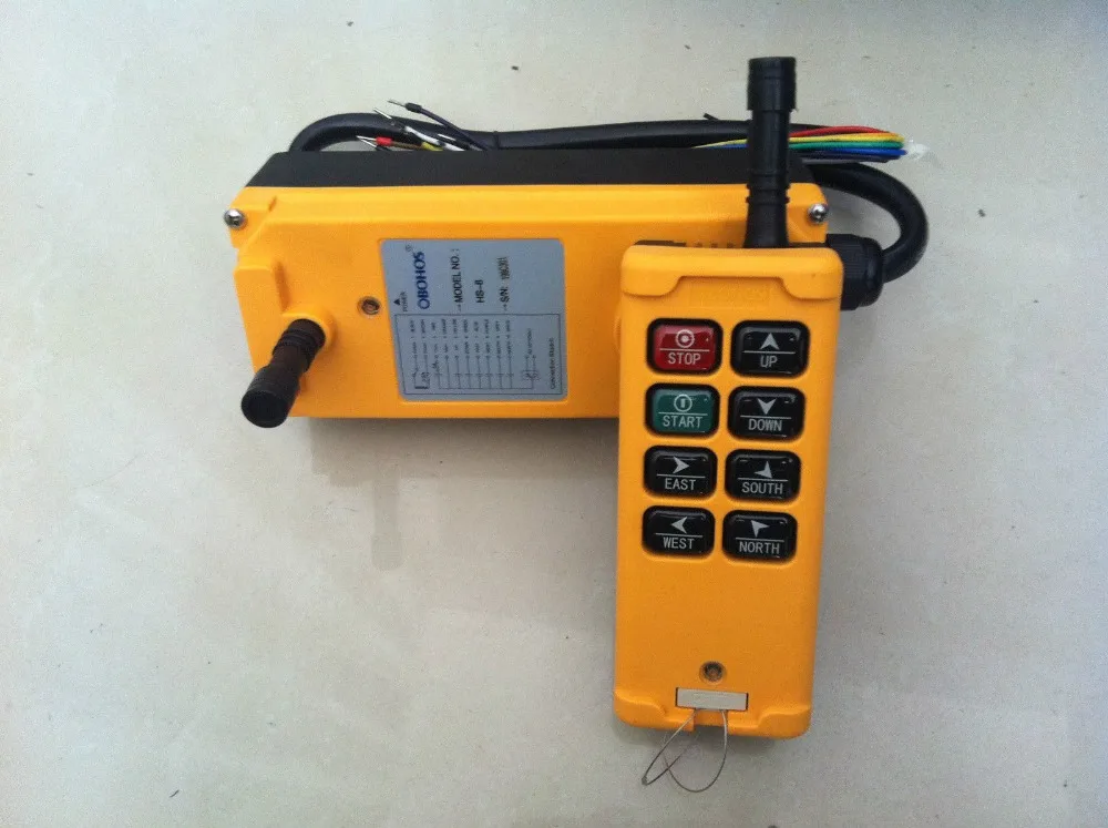 Grúa de elevación de 1 velocidad, sistema de Control remoto, controlador, HS-8, 12V, 8 canales