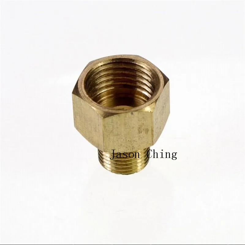 

2PCS Brass 3/8" Male x 1/2" BSPP Connection Hex Female Adapter Reducer Bushing