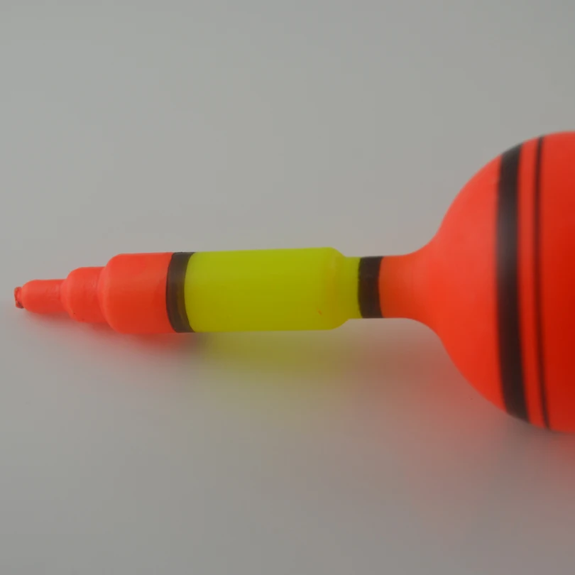 MNFT Flotador de pesca vertical gran barriga naranja plástico - imagen 2
