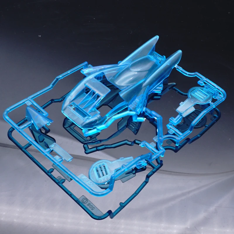 MINI 4WD self-made tamiya parts strato vector cowl shells blue clear and clear blue 1 pcs price MJ MODEL