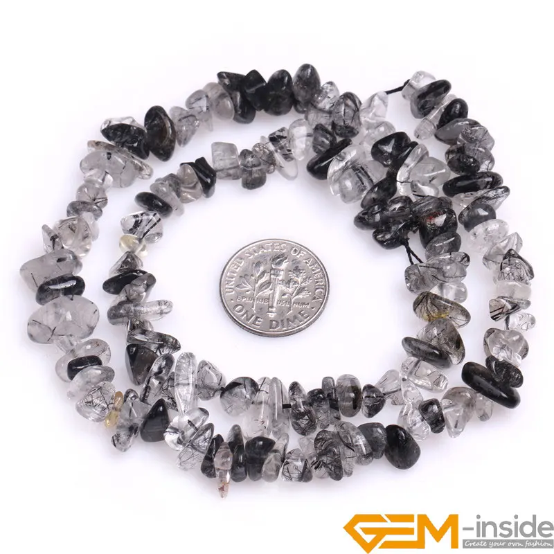 Natural 6x8mm Assorted Stones Freeform Chips gravel Nugget Beads For Jewelry Making Strand 15\