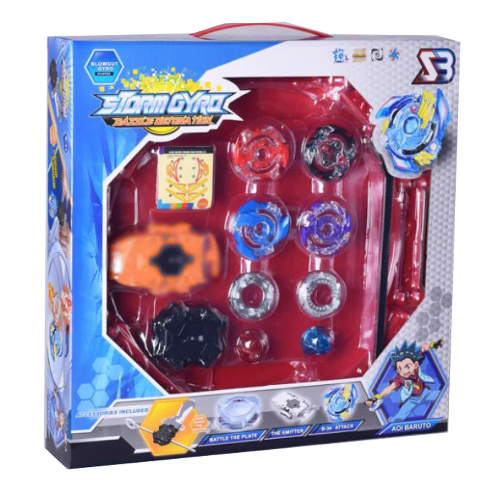 

Spinning Top 4D Set With Launcher and Arena Metal Fight Battle Fusion Classic Toys With Box For