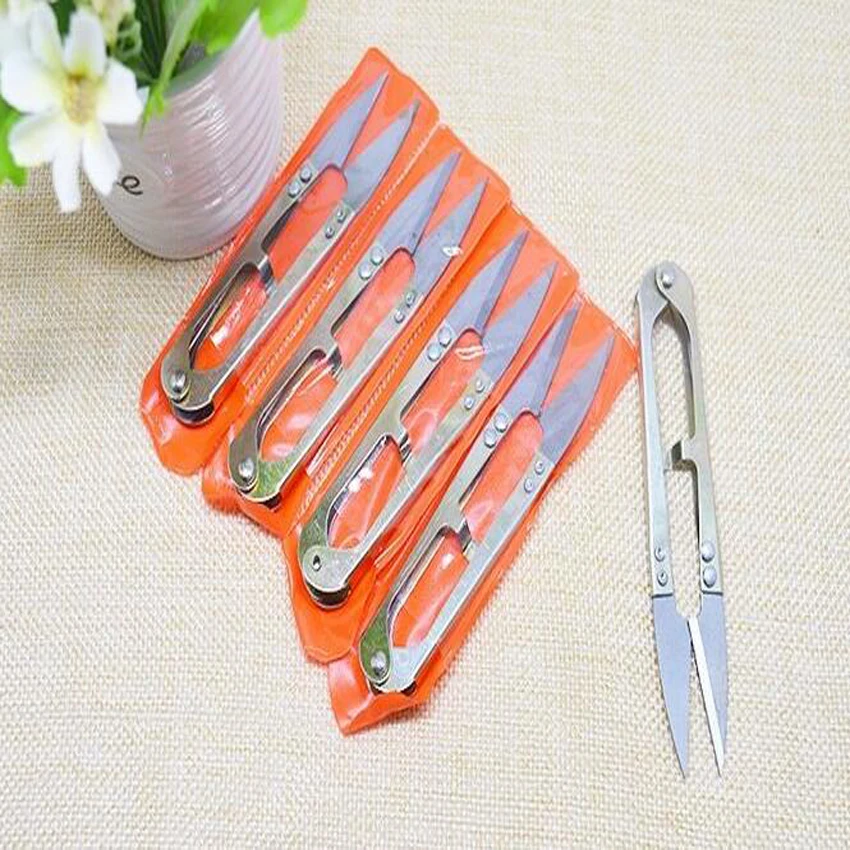 10PC/set U Shape Mini Scissors Embroidery Sewing Tool,Portable Snips Thread,Sewing Trimming Scissors Nippers Clipper