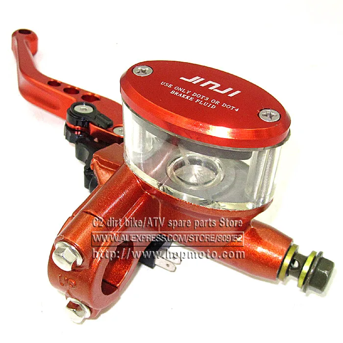 Hydraulic Clutch Lever for motorcycle motocross  Orange left Brake Lever for electric scooter CNC 5 adjuster lever