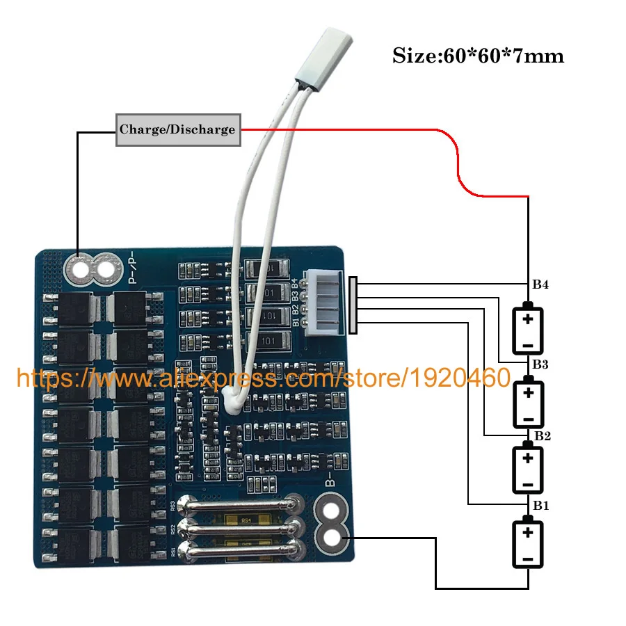 

4S 30A литиевая батарея Li-lion 18650 Защитная плата зарядного устройства 14,4 В 14,8 в 16,8 в PCM BMS аккумулятор с балансировкой