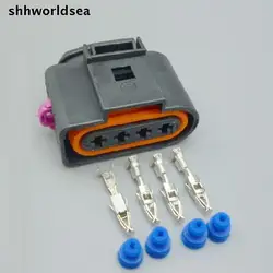 shhworldsea 5sets 4 Way female 4B0973724 Ignition Coil Connector Repair Kit Case For A4 A6 VW Passat 1J0 973 724 1J0973724