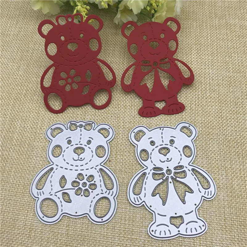 Orso In Metallo di Taglio Die Stencil per il FAI DA TE Scrapbooking Album di Carta di Carta Della decorazione del Mestiere Goffratura Die