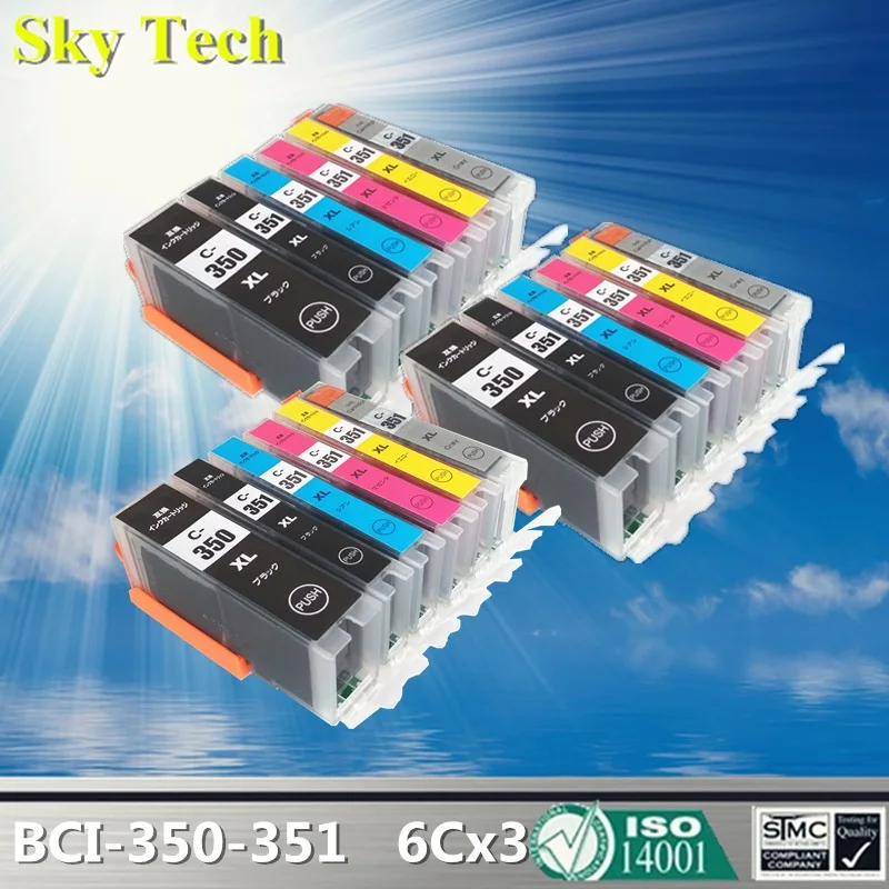 Compatible Ink Cartridge For BCI350 BCI351 , BCI-350 BCI-351 For Canon MG5430/5530/6330/6530/7130/iP7230/MX923/IX6830/IP8730