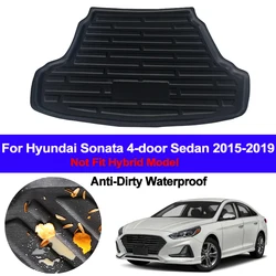 Car Rear Boot Cargo Liner Tray Trunk Floor Carpet Mats Carpets Pad Anti-dirty For Hyundai Sonata 2015 2016 2017 2018 2019 Sedan