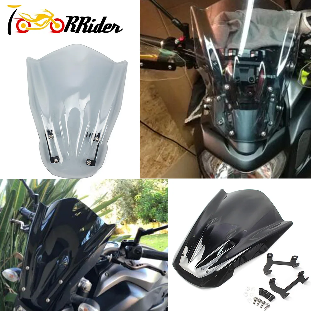 

For YAMAHA MT07 MT-07 FZ07 FZ-07 2013-2017 MT FZ 07 Motorcycle Windshield Windscreen Wind Deflectors Visor Scratch Resistant