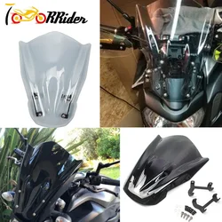 For YAMAHA MT07 MT-07 FZ07 FZ-07 2013-2017 MT FZ 07 Motorcycle Windshield Windscreen Wind Deflectors Visor Scratch Resistant