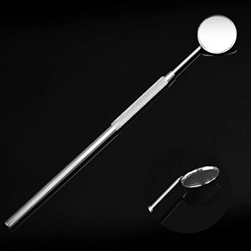 Espelho Dental de Aço Inoxidável, Espelhos Boca, Instrumento Odontologia, Clareamento Dental, Odontologia, Ferramentas de Laboratório Dental, 10 pcs