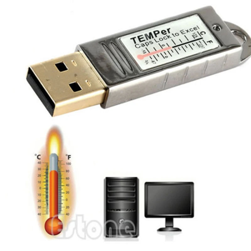 USB Thermometer Sensor Temperature Data Logger Tester For PC Laptop Mac Computer L15