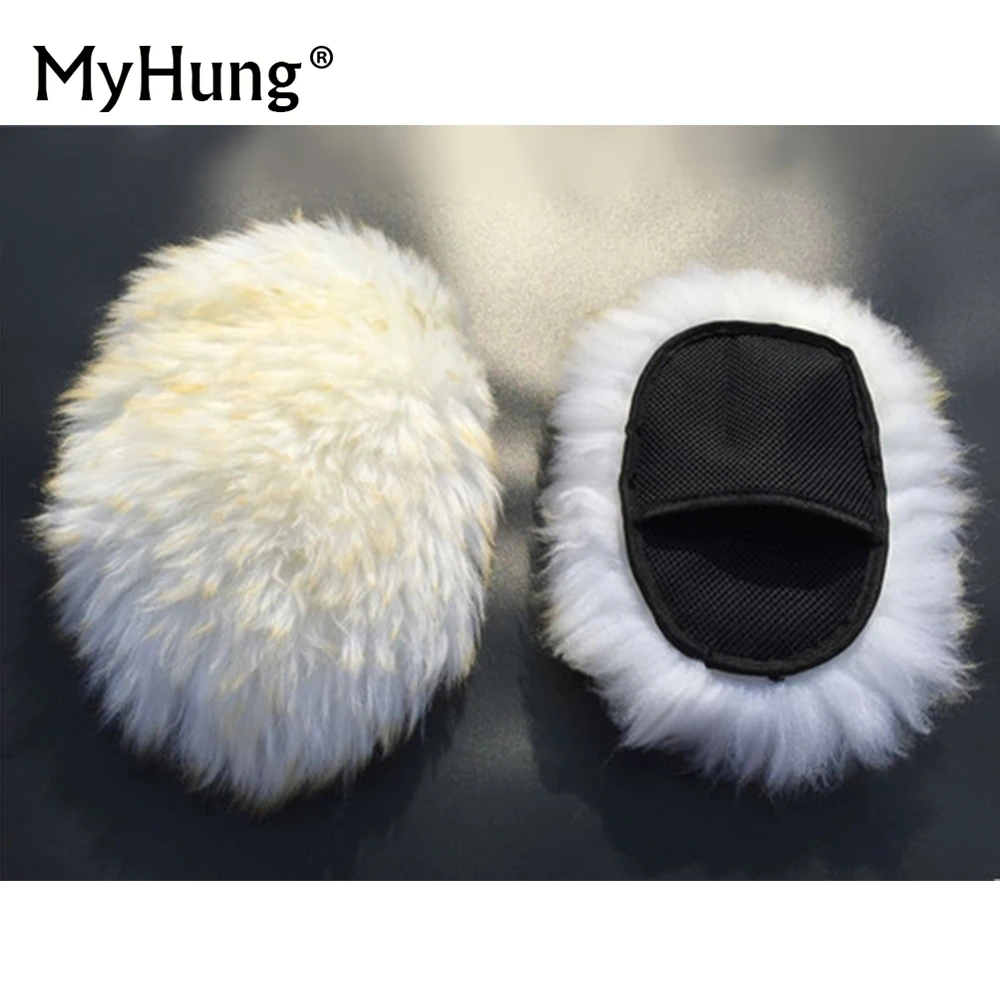 

New Arrival Long Hair Breathability Mesh Paws Wool Gloves Car Washing Cleaning Polishing Gloves Top Grade Lamb Wool Glove Car