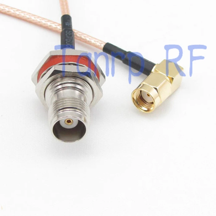 10pcs 15CM Pigtail coaxial jumper cable RG316 extension cord 6inch RP TNC female jack to RP SMA male plug RF adapter connector