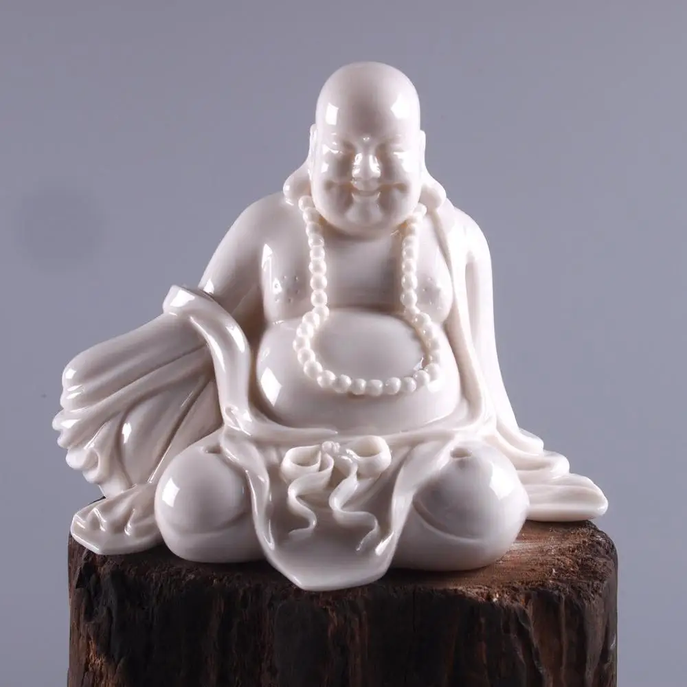 

crafts decor hand wedding cutting dies home Maitreya Buddha Dehua creative arts and crafts porcelain ceramic gifts exquisite sma