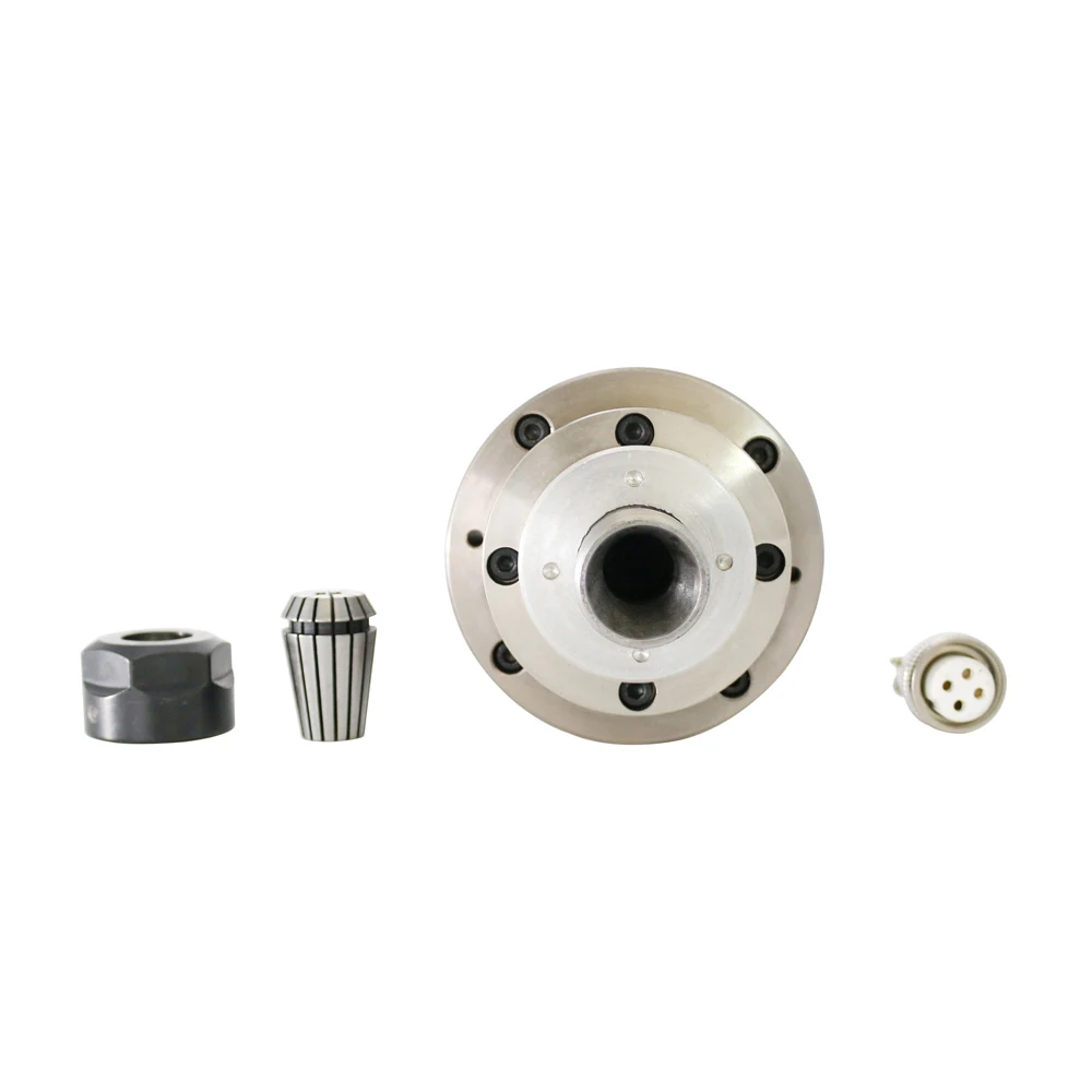 2.2kW 조각 기계 스핀들 모터 수냉식 80 직경 원형 기계 스핀들 220/380V 24000rpm 조각 기계 스핀들