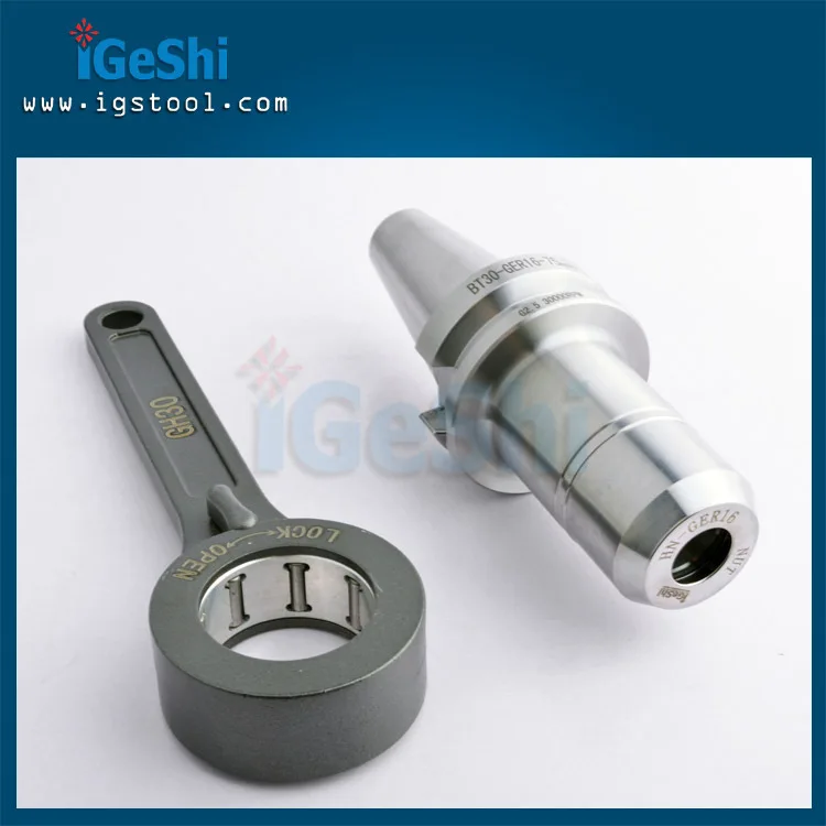 

New BT30 GER16 70L high precision high speed toolholder ER16 collet chuck cnc milling lathe+1pcs high press bearing wrench