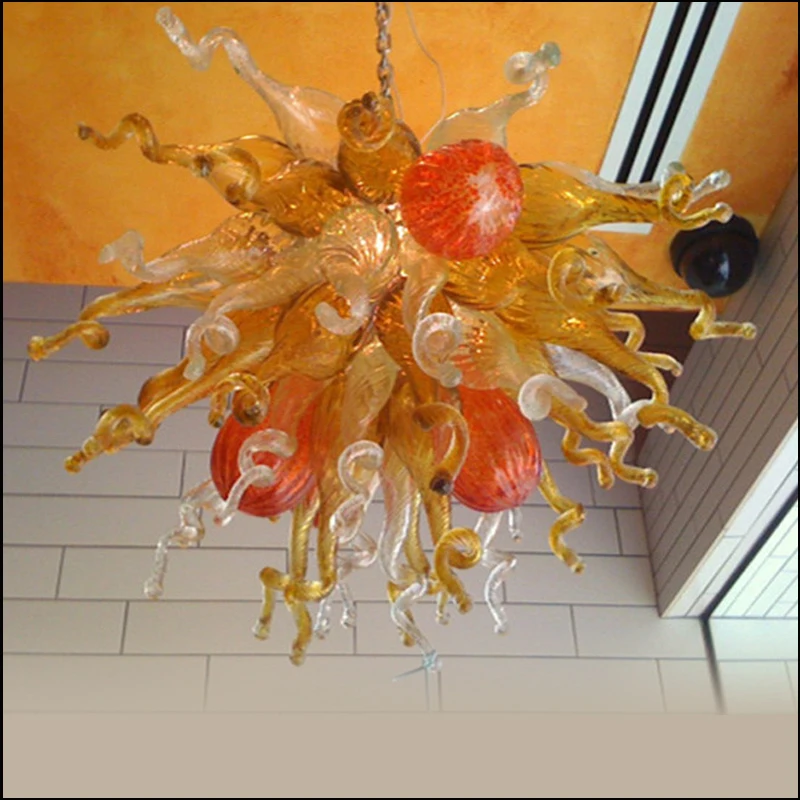 

Artistic Decoration Big Sale Chihuly Style Chandelier Mount Blown Borosilicate Glass Modern Chandelier Light