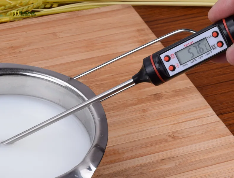 1PC Food Baking Pen LED Digital Kitchen Thermometer Electronic Temperature Probe For Liquid Barbecue Oil Cooking Tools LB 127