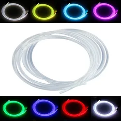 10M Transparent Side Glow Fiber Optic Light Cable fiber Optical Cable Car Night Lights 1.5mm~8mm for Home Decorative Light Cabel
