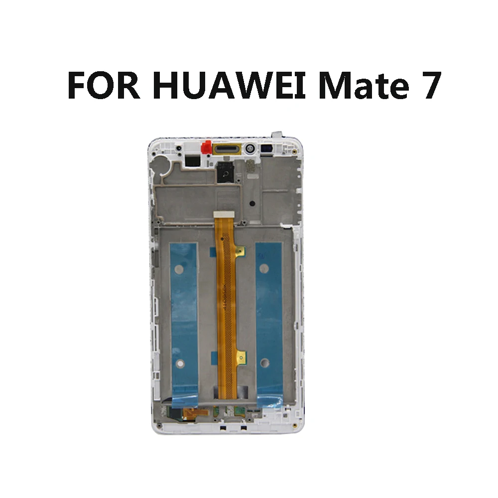 For Huawei Mate7 Mate 7 LCD display touch screen Digitizer panel Assembly Replacement Parts 6.0 mate7 LCD inch with Frame