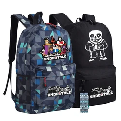 Undertale Sans Skeleton Backpack Bag Game Schoolbag Travel Students Bag Cospaly Gift Camouflage Mochila