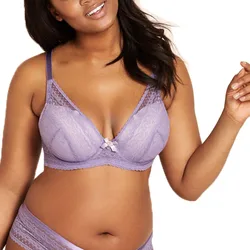 Plus Size Women Bra Big Breast Push Up Sexy Lace Bra Back Closure Intimates Underwire Full Cup 38 40 42 44 46 D/DD/DDD/E/F/G