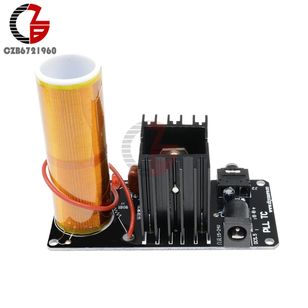 Imagem -03 - Mini Caixa de Som de Plasma Tesla 15w Bobina de Música Gerador Arco Transmissão sem Fio dc 15v24v