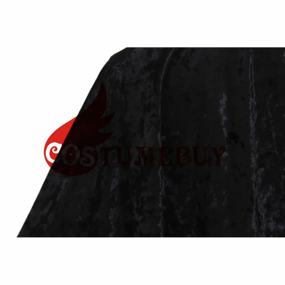 CostumeBuy Women Retro Medieval BlackVelvet Short Length Cloak Cape Victorian Girls Wiccca Robe Cloak L920