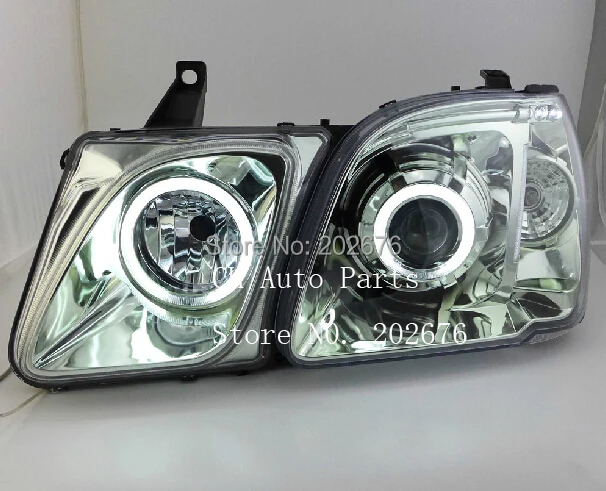 FREE SHIPPING, CHA 1998-2007 ANGEL EYE HEADLIGHT ASSEMBLY, WITH BI-XENON PROJECTOR, COMPATIBLE CARS: LEXUS LX470