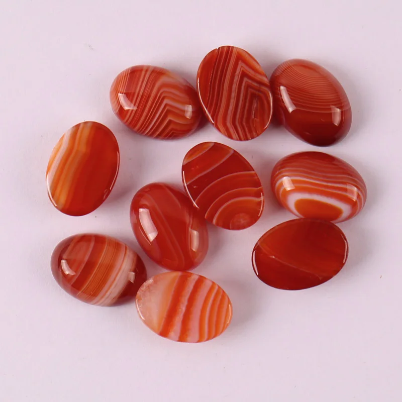 18x13MM Veins Agate Oval CAB GEM Cabochon Jewelry Bead (10 pcs/lot) H013