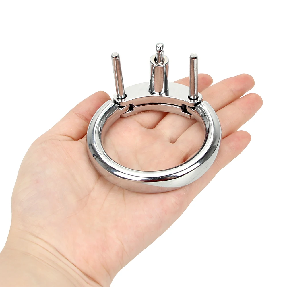 IKOKY Male Penis Lock Additional Cock Ring 3 Size Choose Chastity Device Restraint Cock Cage Accessories Male Masturbation