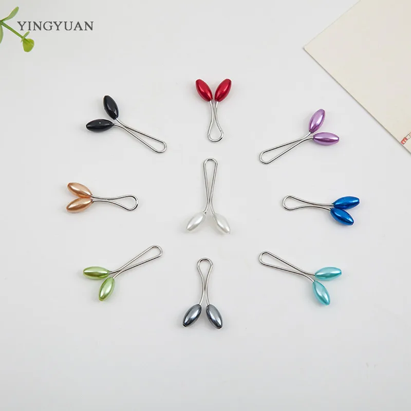 Headscarf Shawl Scarf  Anti Slip Brooch Lady Muslim Fixed Pins Scarf Hijab Clips Pearl Stylish Brooch for Women Jewelry SP35